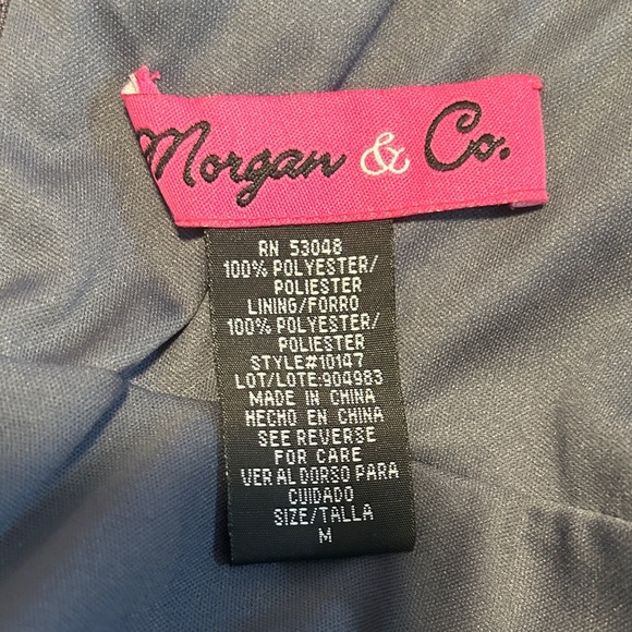 Morgan & Co. Shimmering Y2k Black Strapless Dress - Picture 4 of 4